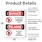 Signmission Do Not Enter Authorized Only Bilingual Danger Sign, Aluminum, 18in W x 24in L, 2PK OS-2PACK-DS-A-1824-VS-1144 - alternate 6